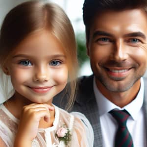 Adorable Girl and Charismatic Business Executive