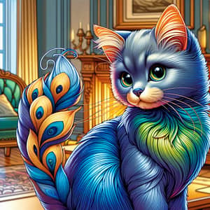 Vibrant Cat: A Playful Companion