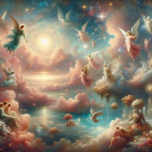 Heavenly Landscape: A Serene Celestial Vision