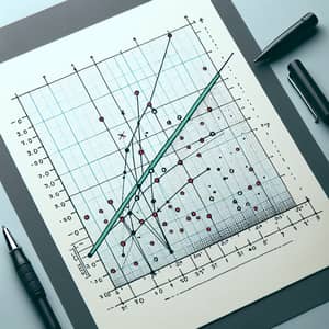 Linear Regression Analysis Graph with Best Fit Line