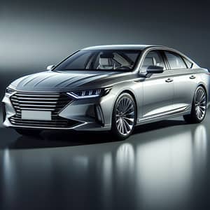 Sleek Silver Midsize Sedan Car | Aerodynamic Design