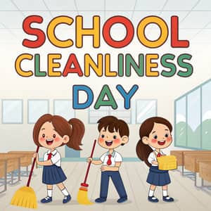 Creative School Cleanliness Day Poster Ideas