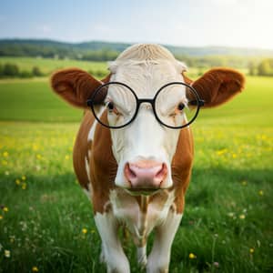 Cow with Glasses: A Fun Twist on Farm Life