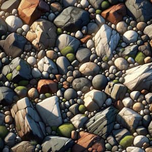 Rocks & Cobblestones Texture Wallpaper Art