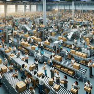 Fulfillment Center Operations: Diverse Workforce in Action