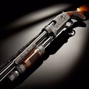 Detailed Pump-Action Shotgun | Rugged Reliability & Craftsmanship