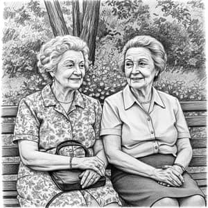 Cherished Moments: Older Lady Friends