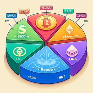 Top 5 Crypto Investment Breakdown - $10,000 Portfolio