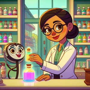 Disney Style Pharmacist: Bright & Cheerful Animation