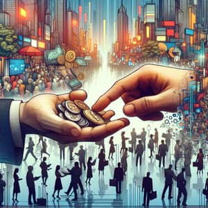 Dynamic Financial Transaction in a Modern Metropolis