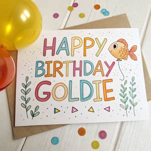 Happy Birthday Goldie - Celebrate in Style