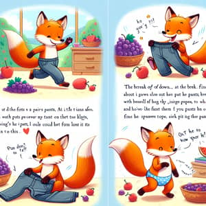 Young Fox's Adventure: How to Wear Pants