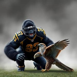 Gorilla vs Falcon: Epic Football Showdown