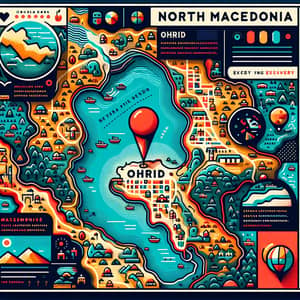 Ohrid City on Map of North Macedonia: Explore Vibrant Details