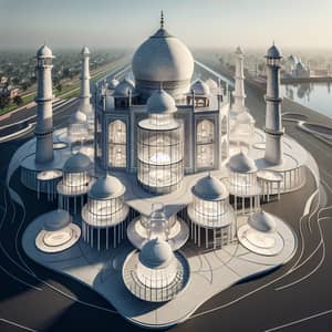 Taj Mahal Reimagined in Zaha Hadid Style