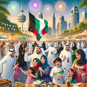 Vibrant Celebration for Kuwait's National Day | Cultural Diversity and Festivities