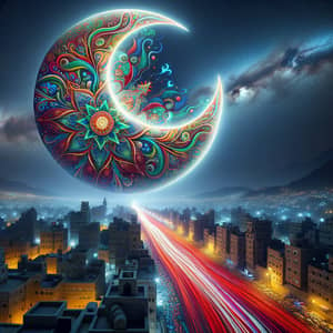 Moon in Yemeni Culture: Vibrant Colors & Traditional Art