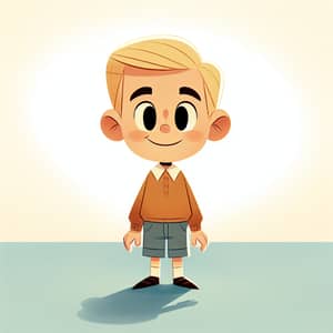 Cheerful Pixar-Style Blonde Portrait