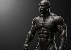 Black Muscle Person Illustration