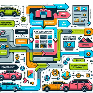 Car Subscription Services Infographic | Steps to Subscribe