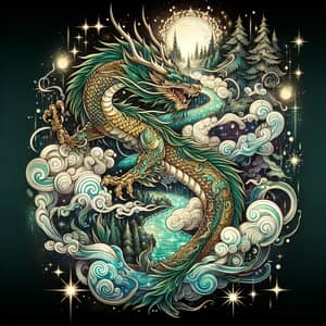 Enchanting Dragon Tattoo Inspired by Spirited Away