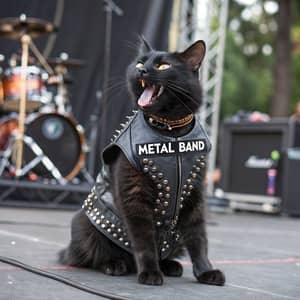 Cat in Metal Band: Rocking Feline Musicians