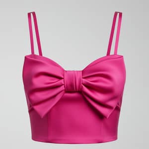 Stylish Bow-Front Top with Straps