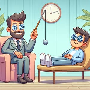 Humorous Hypnosis Caricature for Relaxation