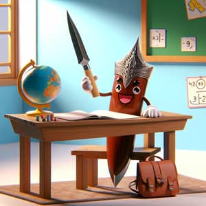 Playful Keris Learns Math: Animated Character Study