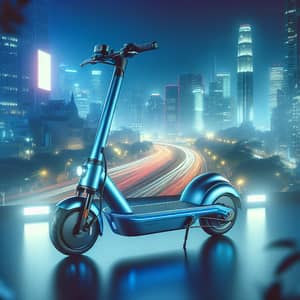 Sleek Electric Scooter in Vibrant Blue | City Commuter Scooter