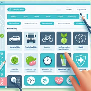 Transportation & Health Website: Schedule Rides & Get Health Tips