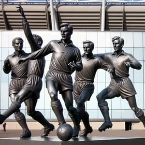 Tribute to Legendary Soccer Players | Iconic Team Statue