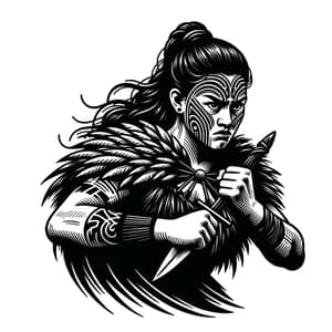 Fierce Maori Girl Warrior | Strength & Courage