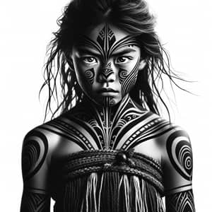 Maori Girl Warrior: Symbol of Might and Bravery