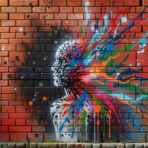 Colorful Graffiti Art on Brick Wall | Street Art Culture