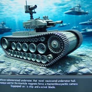 Underwater Tank Vehicle with Magnetic Force - Exploration at Sea