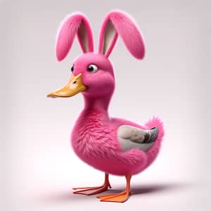 Looney Tunes Pink Furry Duck 3D Model