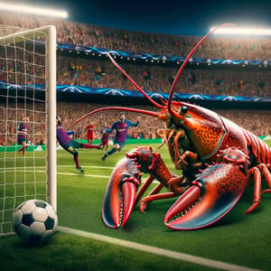 Lobster Scores Goal in Champions League Final