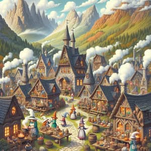 Charming Witch Village Hidden in a Valley