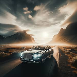 Luxury Car in Scenic Wilderness | Exquisite Automobile