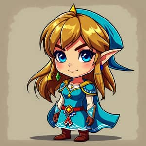 Chibi Style Princess Zelda Drawing