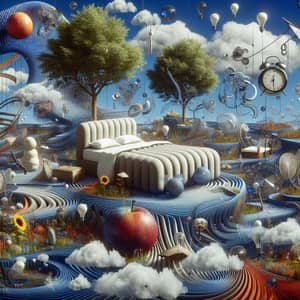 Surrealistic Narcolepsy Visualization: Dream-like Landscape