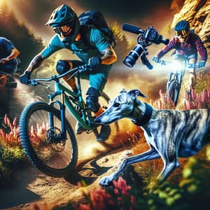 Thrilling Mountain Biking Adventure with a Whippet