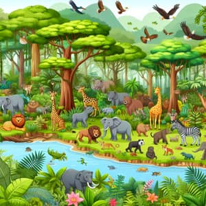 Explore the Lush Forest with Wildlife