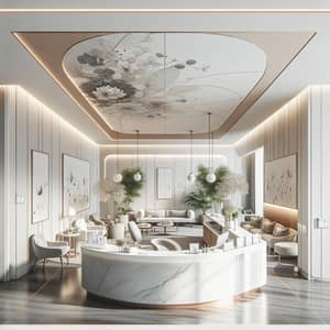 Elegant 3D Clinic Reception Decor