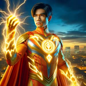 Epic Vietnamese Superhero Art: Lightning Power