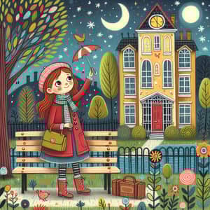 Maria at the Park Next to Her House