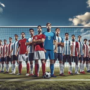 Exciting Soccer Team Face-off at Football Tournament