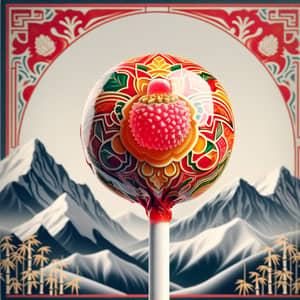 Russian-Chinese Lollipop: Vibrant Culture Fusion Sweet Treat