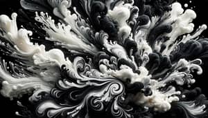 Liquid Black and White Wallpaper Designs